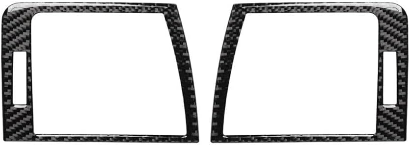 Car interior accessories 2 pieces carbon fiber side air vent frame decal decoration for BMW 3 Series E46 1998-05