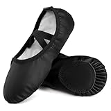 Dynadans Leather Ballet Shoes/Ballet Slippers/Dance Shoes for Girls and Boys (Toddler/Little/Big...