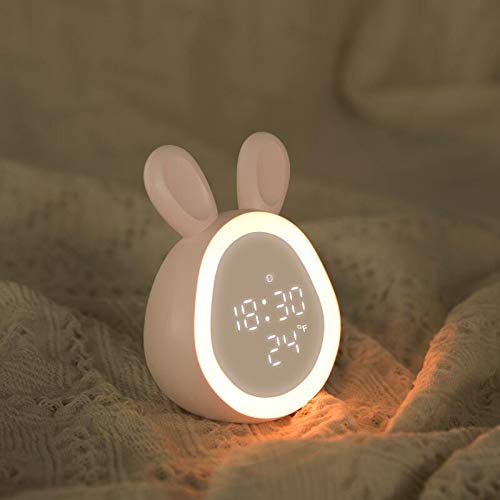 Cozy Villa Digital Alarm Clock With Night Light And Temperature Display, Cute Alarm Clocks For Kids Toddlers Adults, Pink Alarm Clock For Bedroom Home Office, Adjustable Volume And Brightness #TOP4