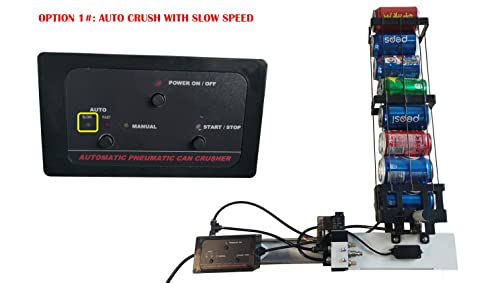 Auto Aluminum Can Crusher, Electric Pneumatic Cylinder Soda Beer Can Crusher, Eco-Friendly Recycling Tool (Electric Style) #TOP4