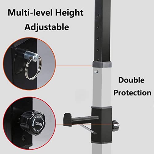Fbite Adjustable Squat Rack Multi-Function Barbell Rack Home Gym Fitness For Weightlifting Bodybuilding And Strength Training #TOP4