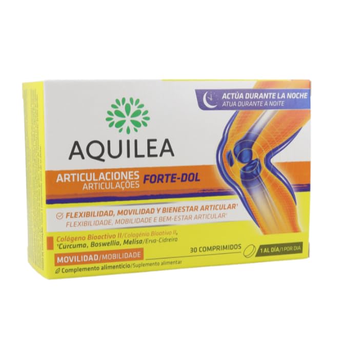 AQUILEA | FORTE-DOL ARTICULACIONES | Flexibilidad y Movilidad Articular | 30 comprimidos | Actúa por la noche