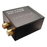 YUWONXP Digital to Analog Audio Converter, DAC Converter with Optical/Coaxial to RCA/3.5mm Jack.