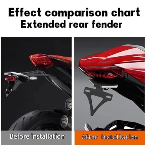 Support plaque immatriculation moto queue courte Monster 950 clignotant LED 2021