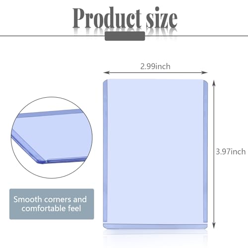 Vmiapxo 100 Pcs 3\" x 4\" Hard Plastic Card Sleeves, Top Loaders for Cards Waterproof Collector Card Sleeves Plastic Card Holder Protectors for Trading Cards Game Cards Sports Baseball Card