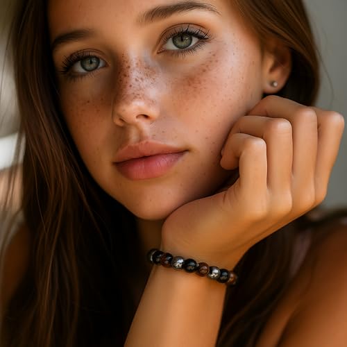 Triple Protection Bracelet - Black Obsidian, Hematite & Tiger Eye - Adjustable Natural Stone Bracelet for Grounding & Positive Energy - Handmade Spiritual Jewelry2