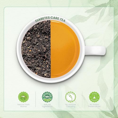 Image of Dabri Anti Diabetic Green Tea 100gm (Pack fo 2) Natural Organic Loose Leaf | Rich in Antioxidants | Helps Regulate Blood Sugar & Boost Immunity | Herbal Green Tea with Natural Taste | Wellness Blend