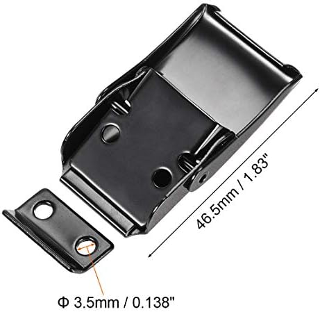 uxcell 1.83-inch Iron Concealed Draw Toggle Latch Clamp for Case, Toolbox, Cleaner - 2 Pcs image 5