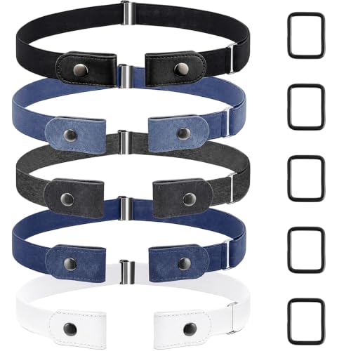 FINEASY Elastic No Buckle Belt Set
