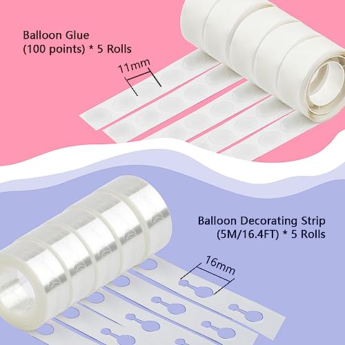 Balloon Arch Kit Balloons Decorating Strip Set 82 Feet Balloon Garland Strip 500 Glue Points For Balloon Tape And Glue For Party Decorations Wedding Baby Shower Birthday Graduation Balloon #TOP1