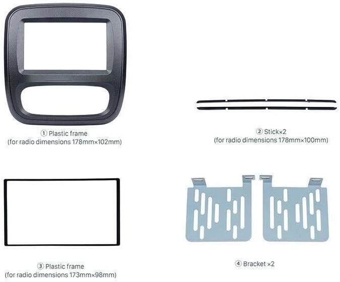 ダブル DIN フェイシア カーラジオ DVD パネル フレーム 2DIN オーディオ ステレオ カバー ダッシュボード パネル に