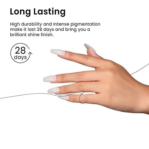 Maychao 15Ml Gel Nail Polish 1Pc Milky White Gel Polish Soak Off Uv Led Nail Polish Nail Art Starter Manicure Salon Diy At Home, 0.5 Oz #TOP3