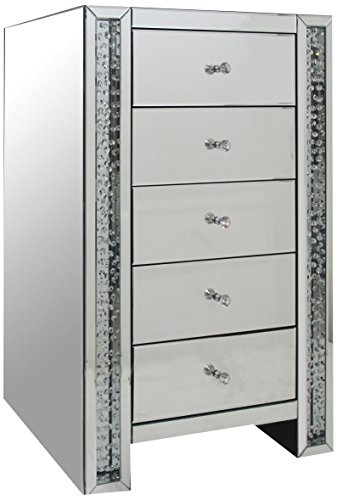 Acme Nysa Chest With 5 Drawers - 97304 - Mirrored #TOP16