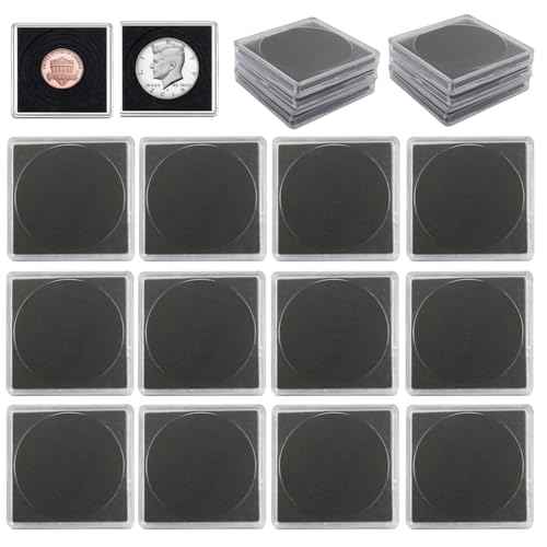 40 Estuches Acrílicos Ajustables Transparente para Monedas miniatura 5