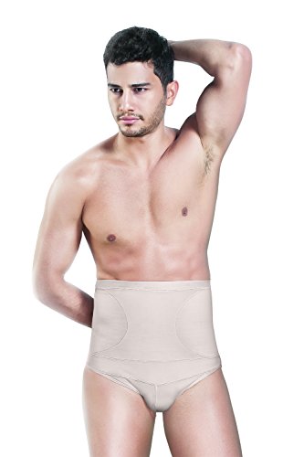Image of dermawear Men Blended High Waist Abdomen Shapewear Brief V-Shaper
