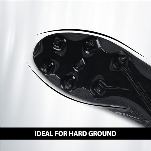 Image of Nivia Carbonite 7.0 pro Football Studs for Men, PVC Synthetic Leather Upper, High Shear Strength TPU Sole, Knitted Collar Rib