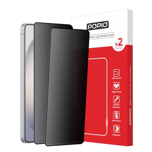 Image of POPIO Xtreme Privacy Pack of 2 Tempered Glass Compatible for Galaxy S26 Ultra | 9H Hardness, Edge-to-Edge Coverage, Anti-Scratch, Anti-Spy