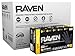 Raven SAS Safety 66518 6 mil Black Nitrile Disposable Gloves 7 Mil - Large - 10 Pack(10 boxes of 100 each)