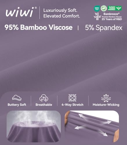 Image of WiWi Bamboo Viscose womens capri pants Wide Leg Pajama Super Soft Lounge knit Sleep shorts Cooling Pj Bottoms S-XXL
