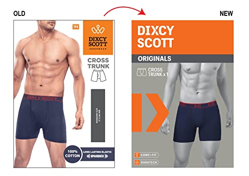 Image of Dixcy Scott Originals Men 100% Combed Cotton Ultra Smooth Fabric Long Trunk (Pack of 1)