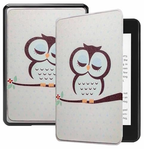 Image of ProElite Cover Case for Kindle Paperwhite 12th Gen 7 inch Case, Slim Smart Flip case Cover for Amazon Kindle Paperwhite 12th Generation 7 inch 2024, Owl