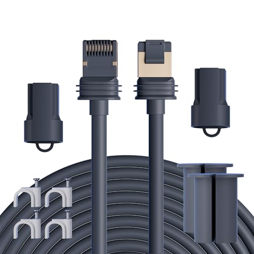 Câble Ethernet Starlink Mini V3 étanche de 25m avec accessoires de rechange