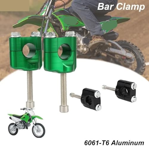 Abrazadera de manillar de moto de aluminio CNC para soporte de KLX140 3