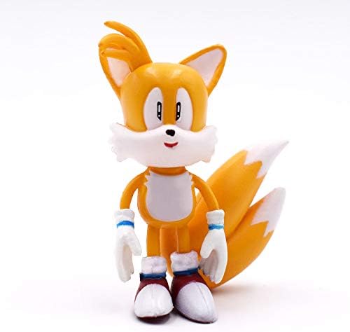 Sonic The Hedgehog 6-7cm 6pcs/Set Sonic Figures Toy Characters Sonic Shadow Tails PVC Generation Boom Rare Box-Packed Gifts for Children Animals