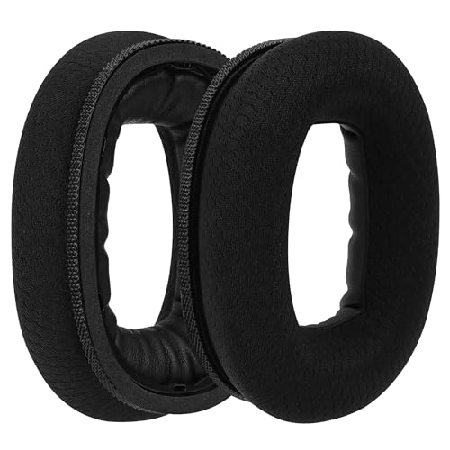 Almohadillas de repuesto para auriculares Geekria Comfort Mesh Fabric para Marshall Monitor II ANC, color negro miniatura 2