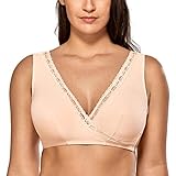 DELIMIRA Women's Maternity Bra Comfort Plus Size Soft Cup Sleep Nursing...