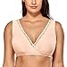 Produktbild DELIMIRA Damen Still BH - Ohne Bügel, Schlaf, Große Größen Schwangerschaft-BH Aprikosenrosa 80G/H