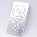 1 oz Silver Plated Bar (Flat Style) .999 Pure Paperweight - Element Design with Certificate of Authenticity