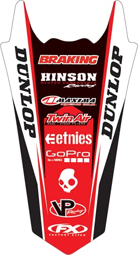 Factory Effex (17-32302 Rear Fender Graphic, Red