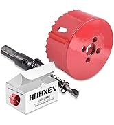 HOHXEN 80mm Hole Saw,M42 HSS Bi-Metal,Hole Opener Drill Bit Cutter Tool for Wood Aluminum Iron Sh...