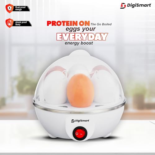 DIGISMART Electric Egg Boiler | 7 Egg Boiler | 3 Boiling Modes | Automatic Operation | Overheat Protection | Shock Proof Body | Steamelectric egg... - Image 4