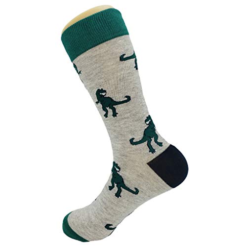 T Rex Dress Socks Funny Novelty Crazy Fun Design Men Size 8-12 Cotton Casual Crew Colorful Funky Fancy Socks Gift for Men3