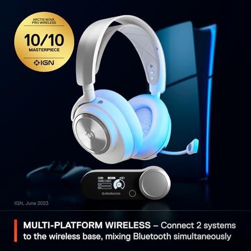 SteelSeries Arctis Nova Pro Wireless P Auriculares Gaming Inalámbricos Blancos Para PC/PS5