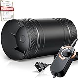 ONVEAN 4 Inch Inline Duct Fan with Speed Controller, Upgraded Inline Fans High-Efficiency Exhaust Duct Fan, Low Noise HVAC Ventilation in Basement Bathroom Workshop Attic Grow Tent