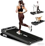Walking Pad for Home with 9% Incline - Under Desk Treadmill with App, 2.75HP 1-10KM/H Running Machine Built-in Speaker LCD Display 330 lbs Capacity, Jogging Machine for Home Office