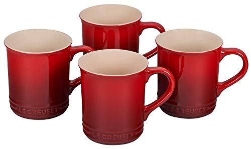 30 Gifts That Will Perk Up Any Coffee Lover 3 Set of four vibrant Le Creuset stoneware mugs in various colors, perfect for daily coffee enjoyment.