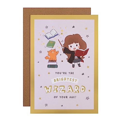Hallmark Birthday Card - Harry Potter, Hermione Design with Puzzle Activity