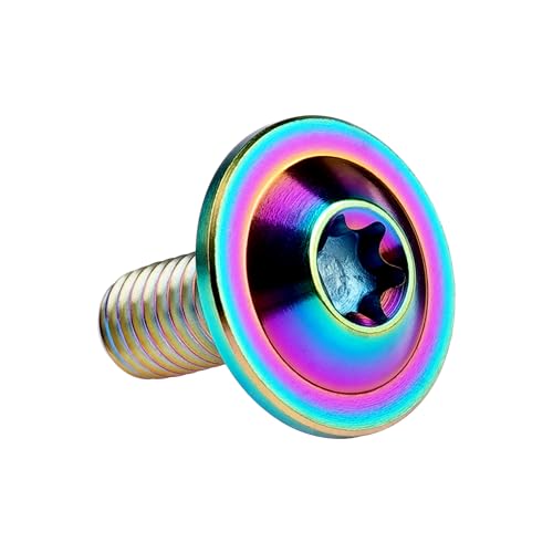 Image of Titanium Torx Head M6 x15 20mm Bolt Screw for Bicycle Motorcycle Car Modification Pack of 6 (Ranibow, M6x15mm)