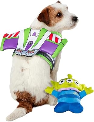 Toy Story: Buzz Lightyear Pet Accessory & Toy Set for For Dogs or Cats by Rubies, M/L