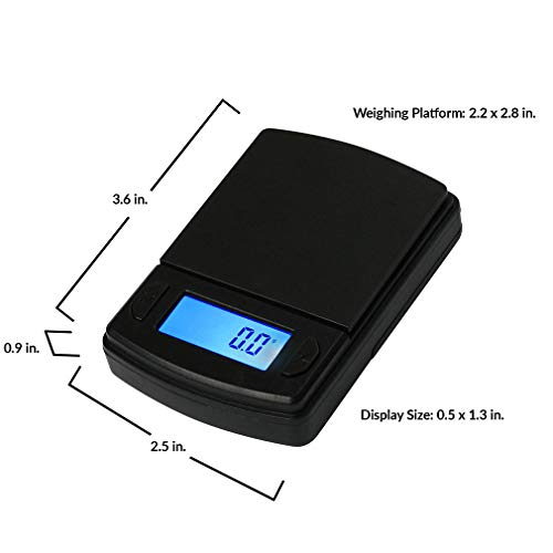 American Weigh Scales Fast Weigh Ms Series Precision Digital Pocket Weight Scale, 600G X 0.1G (Ms-600-Blk) #TOP4