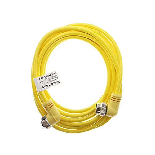 Mencom MINC-4MFPX-4M-R 4-Pin Male to Female 7/8-16UN2 Cable Assembly, Angled, 4-Meter