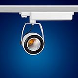 ✅ 3-Phasen-LED-Stromschienenstrahler mit integrierten Trafo einfach an bestehende Schienensysteme montieren und dadurch herkömmliche Halogenleuchten ersetzen