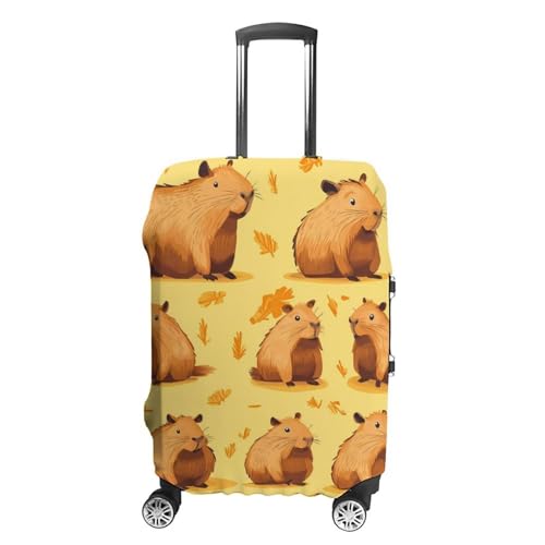 Capybara Luggage Cover Suitcase Protector Travel Baggage Covers for Men Women L