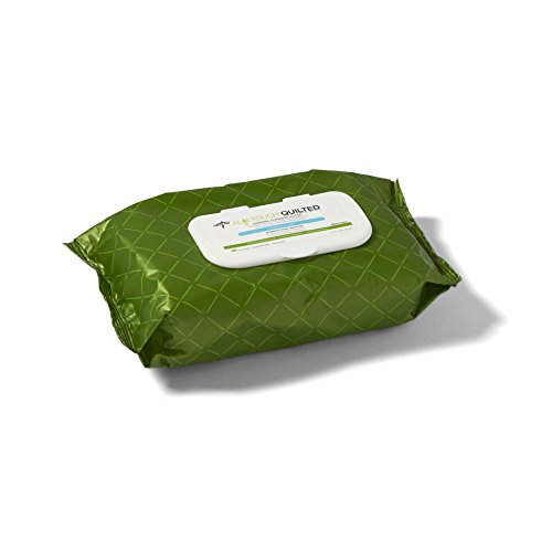 Medline Fitright Aloe Quilted Heavyweight Personal Cleansing Cloth Wipes, Unscented, Pack Of 48, 8 X 12 Inch Adult Large Incontinence Wipes #TOP1