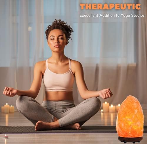 Klass 2-3 KG Dimmable Salt Lamp Natural Himalayan Salt Lamps containing Pink Rock Salt Healing Crystals Certified Electric Fitting Ideal for Bedside Lamps, Home Decor, Night Light & Gifts