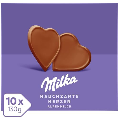 Milka I Love Milka Herzen, 130 g (10er-Pack) – Ansicht 2